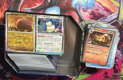 500+ Pokemon Holo & Rev Holo Pokemon TCG Card Bulk Lot (No Energies) with Tin - Image 1