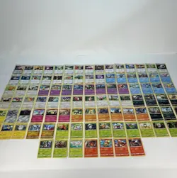 Pokemon Sun & Moon Bulk Bundle Collection 97 Cards 9 Rare 46 Uncommon No Doubles - Image 1