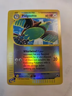 Pokemon TCG Pidgeotto Expedition Base Set 2002 88/165 Card Reverse Holo Rare - Image 1