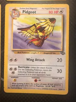 Jungle Set Regular Rare 4 Pokemon Card Lot - HP/DM Flareon Venomoth Wigglttuff + - Image 5