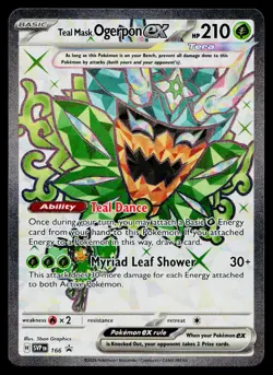 Teal Mask Ogerpon ex 166 SV: Scarlet & Violet Promo Cards Ultra Rare - Image 1
