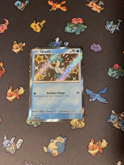 Pokemon Card Quaxly SVP082 Premium Collection Shiny Holo Promo- (NM) - Image 1