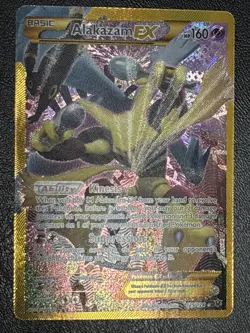 Pokemon TCG Alakazam EX Fates Collide 125/124 Full Art Secret Rare Card - Image 1