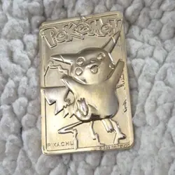PIKACHU Pokemon 23K Gold Plated Trading Card 1999 Burger King Limited Edition - Image 4