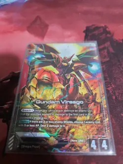 Gundam TCG Card Game Dual Impact GD02-055 LR+ Gundam Virsago Alt Art NM Rare - Image 1