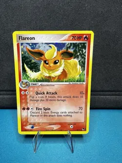 Pokemon TCG Flareon Holo Rare Card 2/17 Pop Series 3 - Image 1