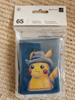 Pokemon Center × Van Gogh Museum: Pikachu Card Sleeves (65 Sleeves) - Image 1