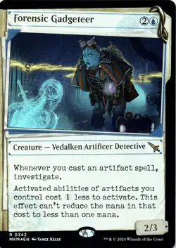 Forensic Gadgeteer FOIL SHOWCASE Murders at Karlov Manor Magic MTG NM - Image 1