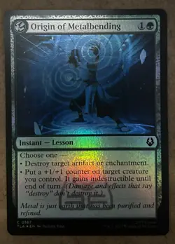 Foil* Origin of Metalbending - Avatar: The Last Airbender TLA - NM MTG - Image 1