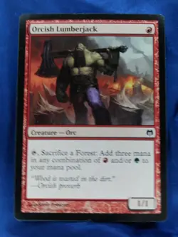 MTG Orcish Lumberjack DD Heroes vs Monsters *Actual Photos* Magic the Gathering - Image 1