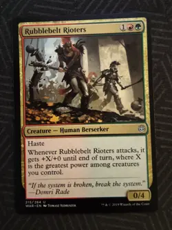 mtg rubblebelt rioters war of the spark - Image 1