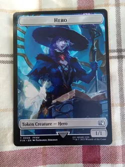 Hero (0006) Bird (0016) Token Final Fantasy Magic the Gathering MTG MINT! - Image 1