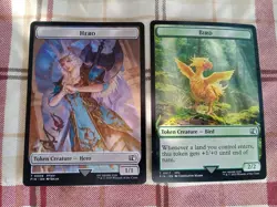 Hero (T0009) Bird (T0017) Double-Sided Token Final Fantasy Regular MTG MINT!! - Image 1