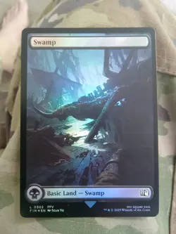 Swamp (0302) (Foil) - 302 - FINAL FANTASY- MTG MINT PACK FRESH - Image 1