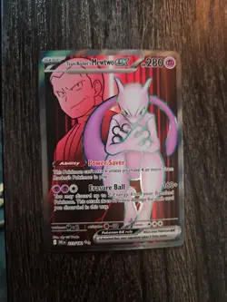 Team Rocket's Mewtwo ex 213/182 Sv10: Destined Rivals Holo Pokemon PACK FRESH NM - Image 1