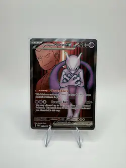 Pokemon Mewtwo EX TCG Team Rockets 213/182 Full Art Destined Rivals English. - Image 1