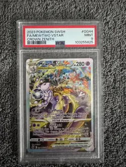 2023 Pokemon Crown Zenith Mewtwo VSTAR #GG44/GG70 PSA 9 - Image 1