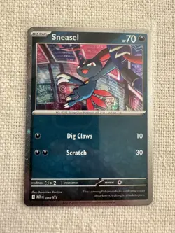 Sneasel 20 and Weavile 21 Cosmos Holo Promo Phantasmal Flames Pokemon TCG NM - Image 2