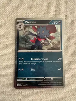 Sneasel 20 and Weavile 21 Cosmos Holo Promo Phantasmal Flames Pokemon TCG NM - Image 4