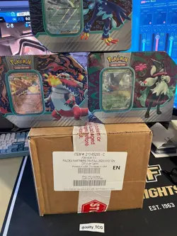 Pokemon x6 Paldea Partners ex Tins Sealed CASE Fall 2023 (Double Boxed) - Image 2
