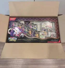 Pokemon Paldean Fates Great Tusk & Iron Treads Premium Collection Box Case New - Image 1