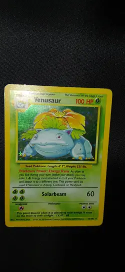 Pokemon Original Base Set Holo Venasaur Mp - Image 3