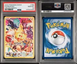 2023 Pokemon SWSH Crown Zenith Pikachu Full Art #160 PSA 10 - Image 3