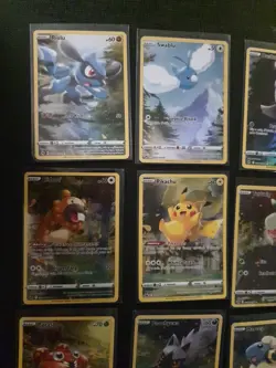 LP Pokemon TCG Crown Zenith Galarian Gallery Full Art Set 9 GG26 GG34 Pikachu - Image 2