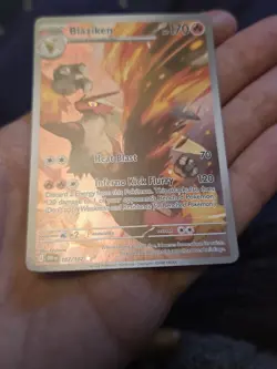 Blaziken ⭐ 192/182 Holo Illustration Rare Destined Rivals 2025 Pokemon NM - Image 4