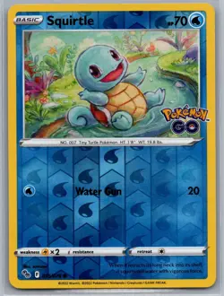 Pokemon TCG Pokemon GO! Squirtle 015 Reverse - Image 1