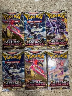 Pokemon TCG Astral Radiance Booster Pack New Sealed Lot of 6 - Image 1
