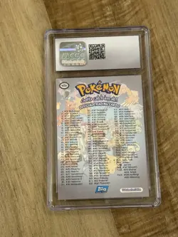 1999 Pokemon Topps Series 1 First Print Checklist CGC 9 - Image 2