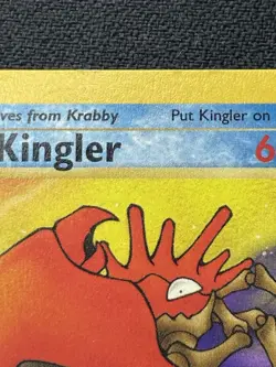 Pokemon Kingler 1st Edition 38/62 Fossil Common NM / LP (#1) - Image 4