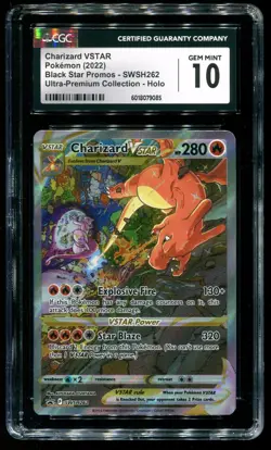 CGC 10 Charizard VSTAR Full Art Promo Ultra Premium Collection 2022 Pokemon 262 - Image 1