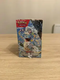 Pokemon TCG Stellar Crown Half Booster Box 18 Packs - Sealed - Image 2