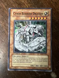 Cyber Barrier Dragon (UTR) SOI-EN006 Shadow of Infinity 1st Edition for sale online - Image 1