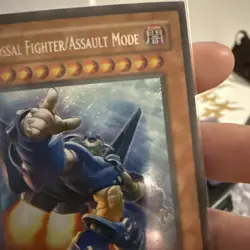 Yu-Gi-Oh! TCG Secret Rare Colossal Fighter/Assault Mode CRMS-EN000 Near Mint - Image 3