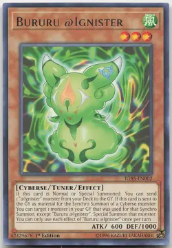 Bururu @Ignister IGAS-EN002 Rare 1st Edition NM Yugioh - Image 1