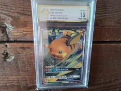 Pokemon vmax gold secret graded art sm213 raichu gx vstar sr sar ex x Card b3 - Image 1