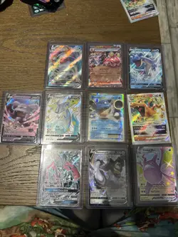 10 Card Pokemon Lot Rare Super And Ultra Inc Yveltal Charizard Blastoise Mint - Image 1