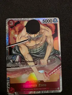 One Piece Card Game Roronoa Zoro ST01-013 Super Rare Straw Hat Crew English NM - Image 1
