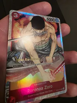 One Piece Card Game Roronoa Zoro ST01-013 Super Rare Straw Hat Crew English NM - Image 2