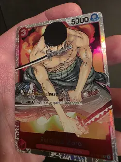 One Piece Card Game Roronoa Zoro ST01-013 Super Rare Straw Hat Crew English NM - Image 3