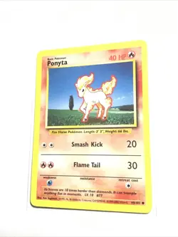 PONYTA - 60/102 - Base Set - 4th Print - 1999-2000 - Pokemon Card - NM - Image 1