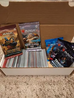 400 MTG Cards - Magic the Gathering Lot w/ FOILS & RARES! (NO DUPES) + BOOSTERS - Image 1