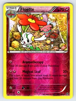 Floette 102/162 2015 XY Breakthrough Pokemon Card TCG Reverse Holo - Nm/Vlp - Image 1