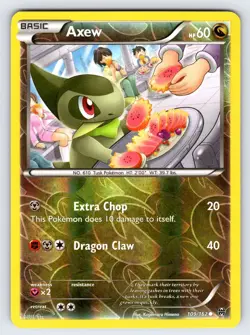Axew 109/162 2015 XY Breakthrough Pokemon Card TCG Reverse Holo - Nm/Vlp - Image 1