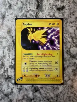 Zapdos 044/147 Aquapolis Regular Non Holo Pokemon Card E Series Vintage - Image 1