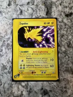 Zapdos 044/147 Aquapolis Regular Non Holo Pokemon Card E Series Vintage - Image 2
