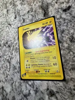 Zapdos 044/147 Aquapolis Regular Non Holo Pokemon Card E Series Vintage - Image 3